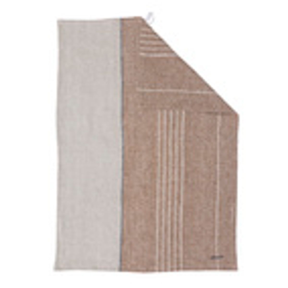 Kökshandduk 50x70cm halvlinne kola/natur/ Ernst