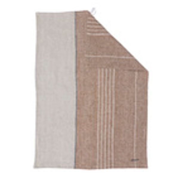 Hovedbilde Kökshandduk 50x70cm halvlinne kola/natur/ Ernst