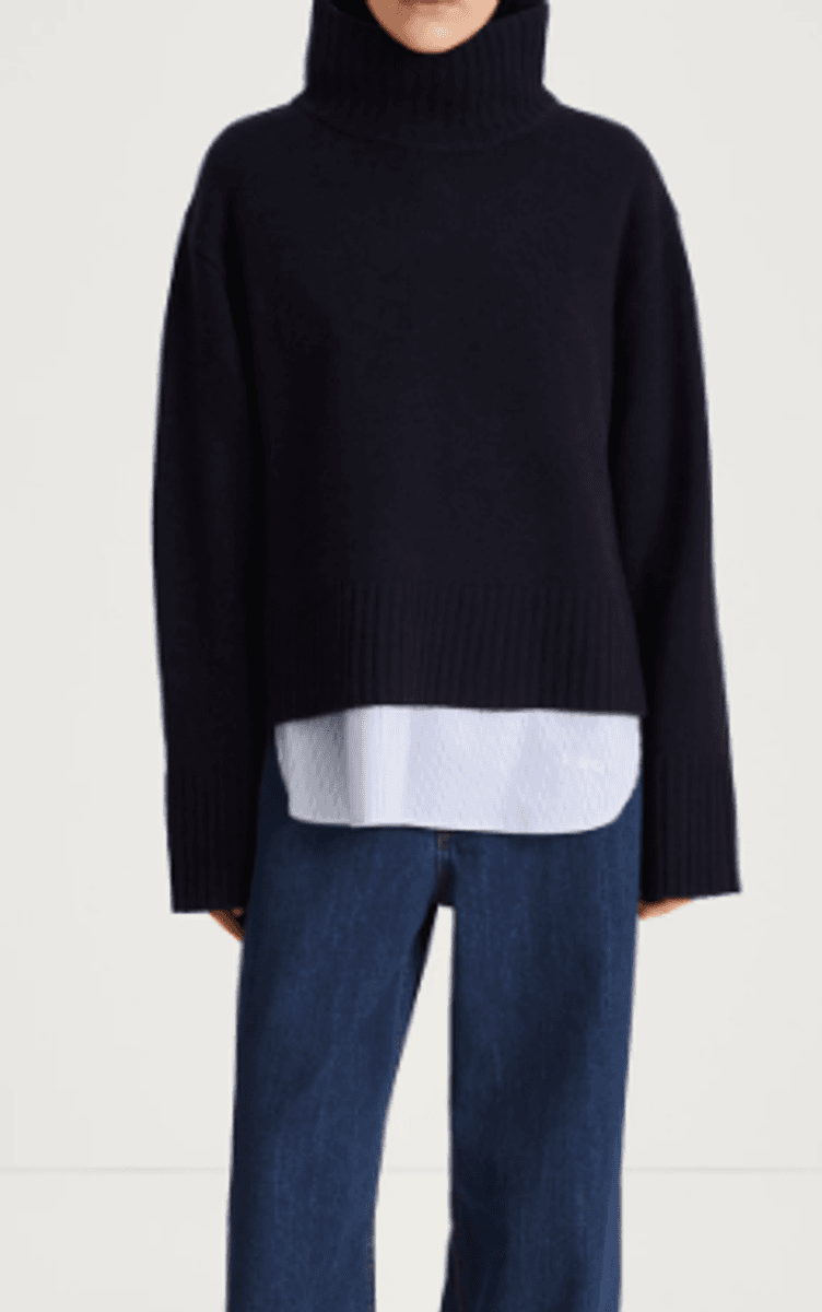 HILARY SWEATER - NAVY/ Stylein