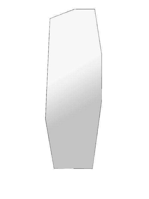 Hovedbilde Shard Mirror - Full Size - Black/ Ferm Living