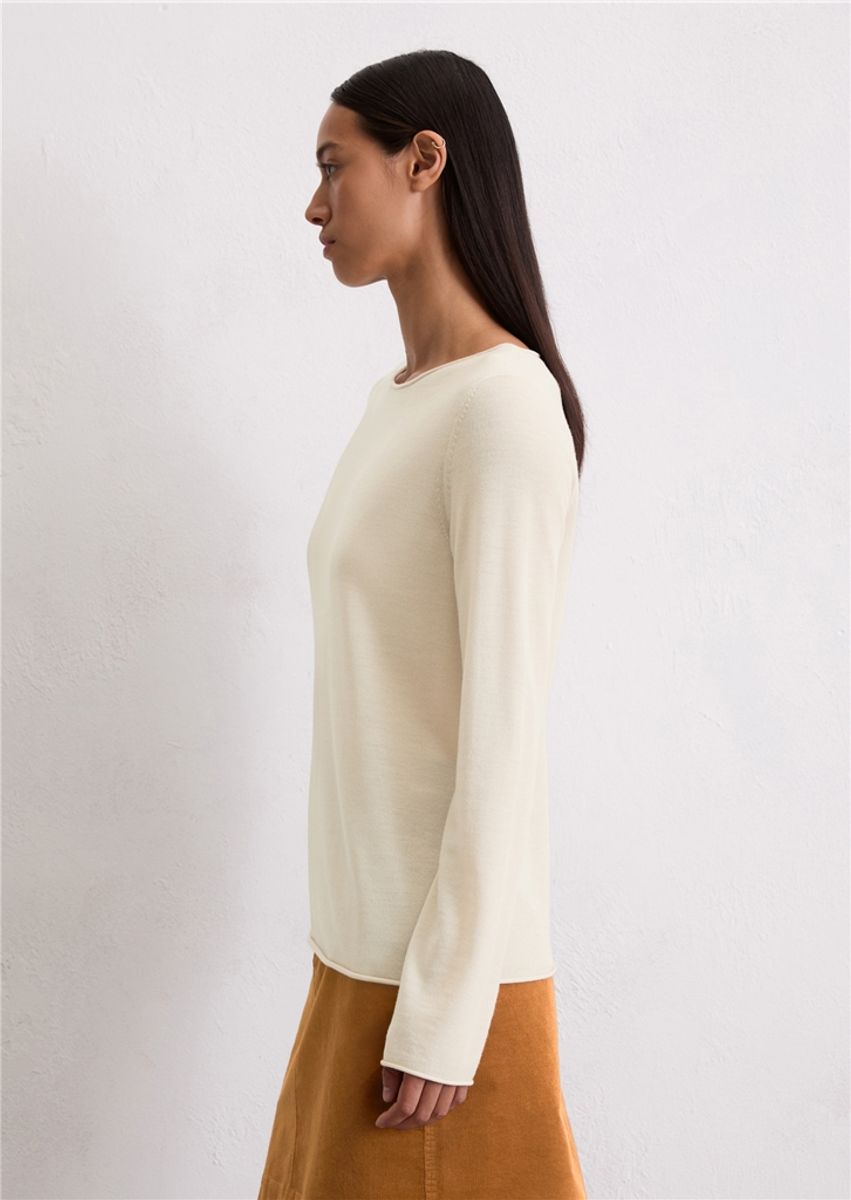 Knitted sweater merino wool natural stone/ Marc O'Polo