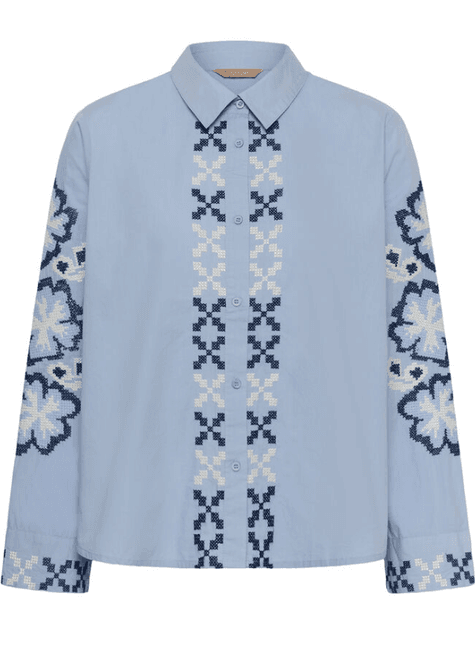 Hovedbilde Culture CUbreezy Shirt - Forever Blue/Whitecap