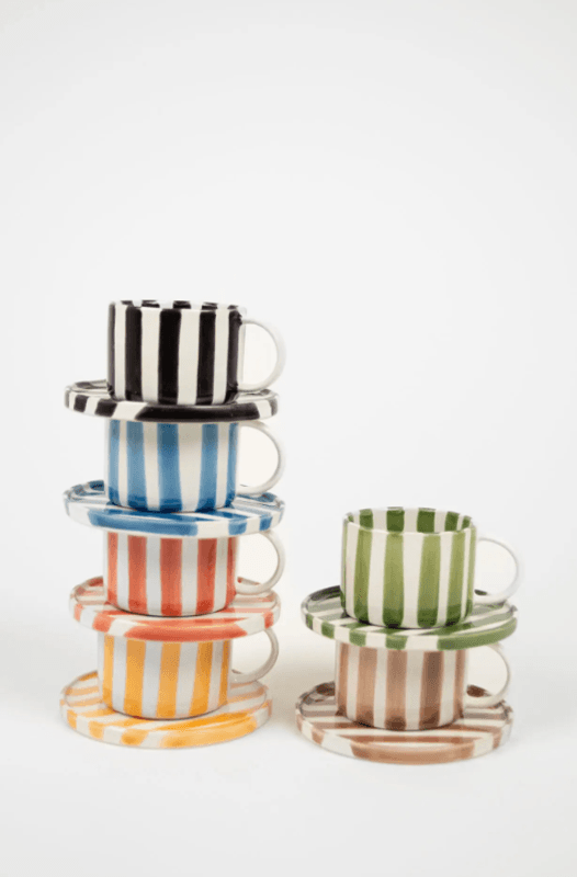 Olsson & Jensen Monica kopp med fat - blå