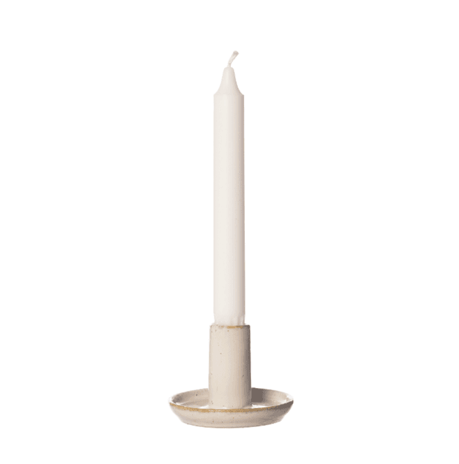 Hovedbilde Ernst Ljusstake d9 h6 cm - naturvit