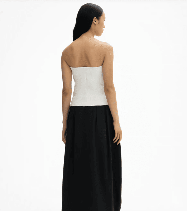 SCULPTED TUBE TOP WHITE/ Dagmar