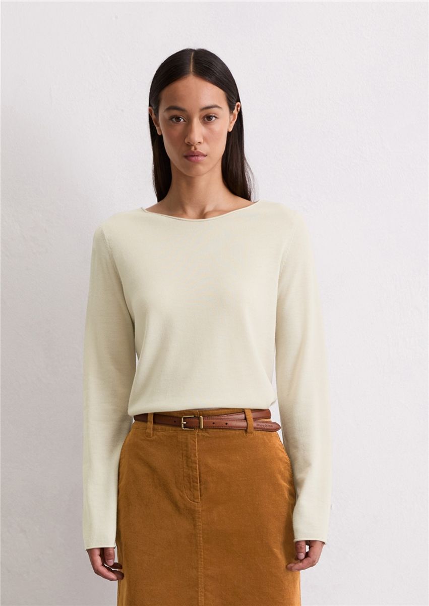 Knitted sweater merino wool natural stone/ Marc O'Polo