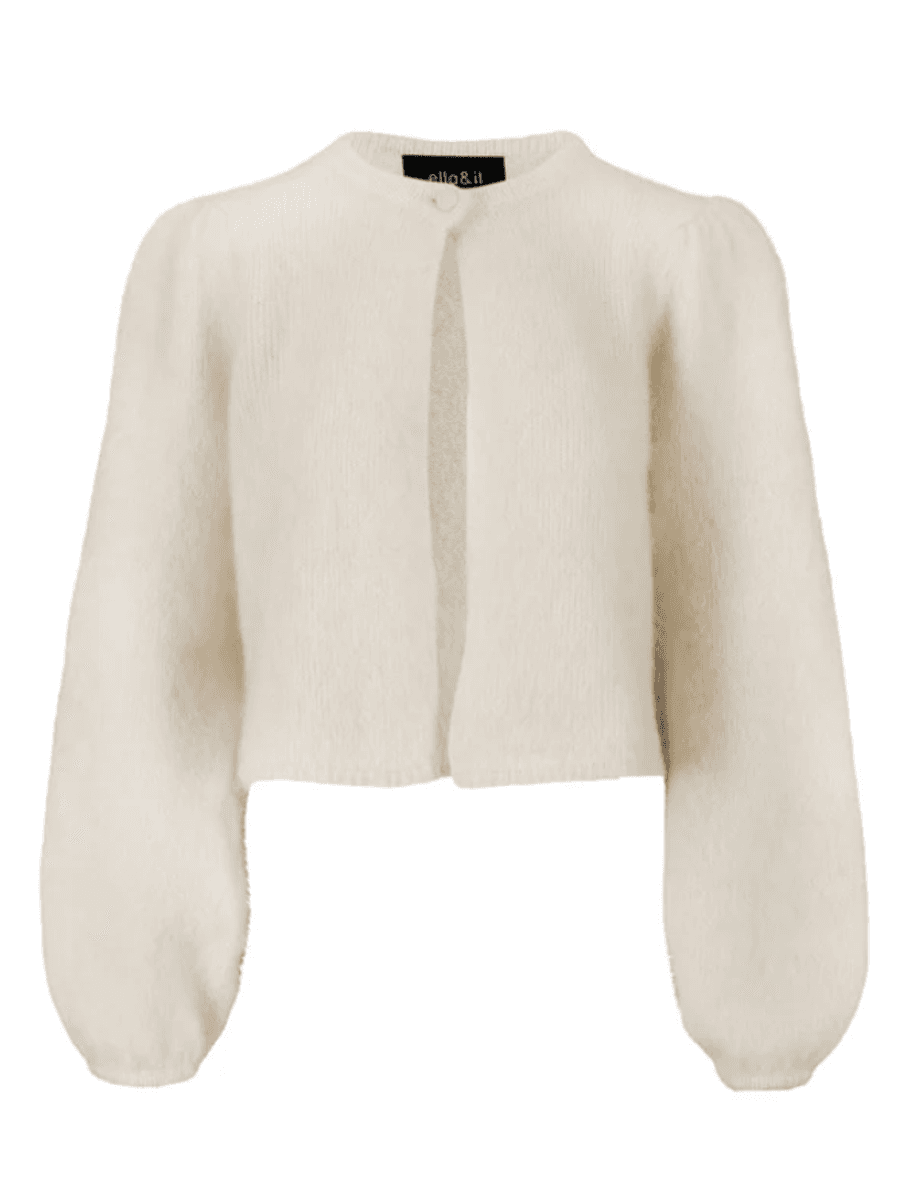 Amelia Chunky Cardigan White/ Ella&il