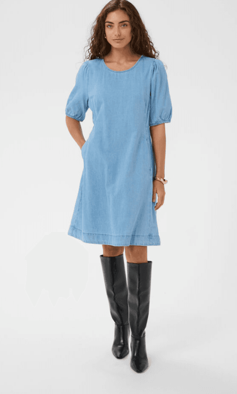 Culture CUnua Arpa SS Dress - Light Blue
