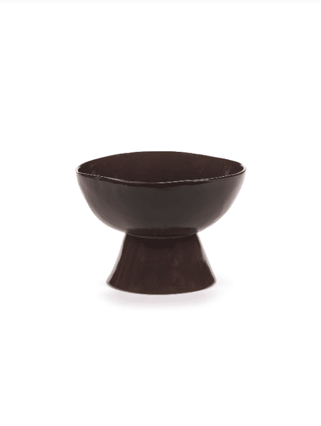 Bilde av High Bowl Large Foot Ebony La Mère/ Serax