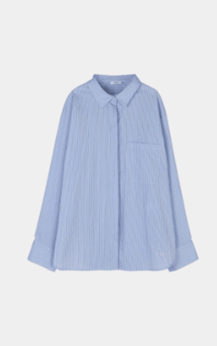 JANSELL SHIRT - BLUE STRIPE/ Stylein