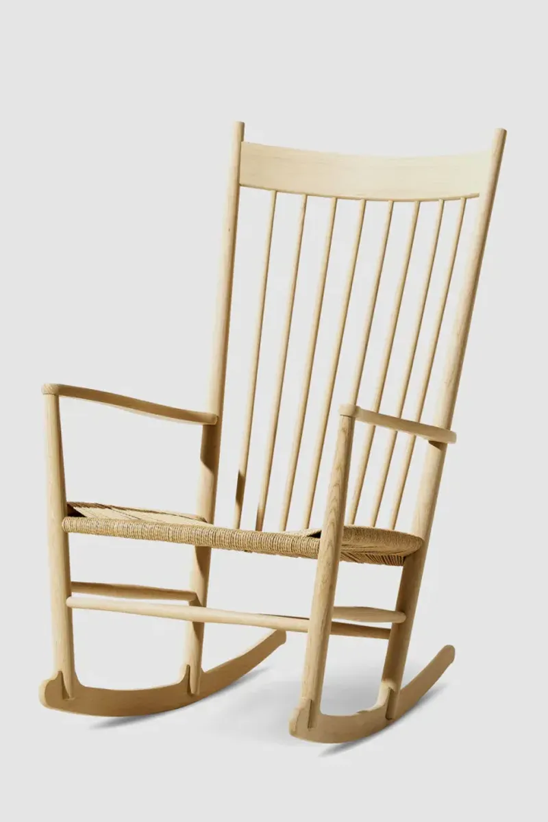 Gyngestol - J16 Natur Papirgarn / Såpet Eik Fredericia