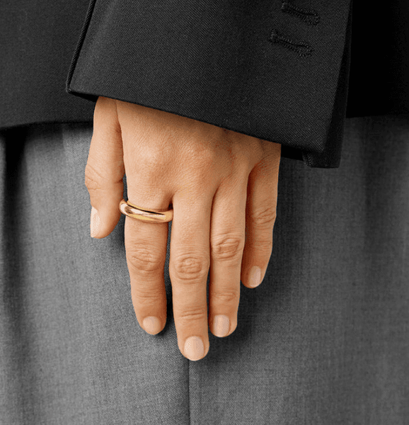 Hovedbilde The Evie Ring Gold/ Liè Studio